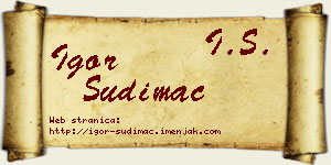 Igor Sudimac vizit kartica